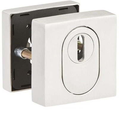 Hermat Schutzrosette 2011 KS PZ ,1 Paar mit Kernziehschutz, F60 Edelstahl matt - Bild 1 von 2