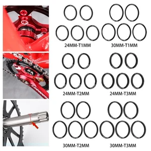 Bike Bottom Bracket Gasket, Crankset Washer Aluminium Alloy Spacer for Mountain - Picture 1 of 43