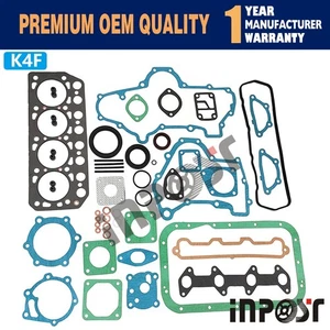 K4F K4F-DT Full Overhaul Gasket Kit For Mitsubishi Engine Caterpillar WS200 - Picture 1 of 5