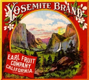 f47 Los Angeles Yosemite Orange Citrus Fruit Crate Label Fridge Magnet - Picture 1 of 1