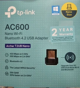 TP-Link Nano AC600 USB Wifi Adapter(Archer T2U Nano)- 2.4G/5G Dual Band Wirel... - Picture 1 of 7