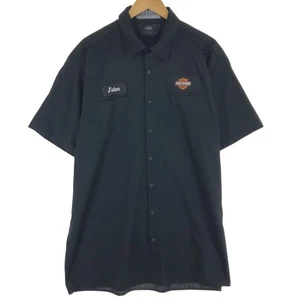 CINTAS Short sleeve shirt polyester black type mens XL /eaa454683 - Picture 1 of 10
