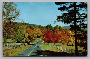 Autumn Serenade, Fall Country Road Dexter Beauty Scene Postcard P16 - Picture 1 of 2