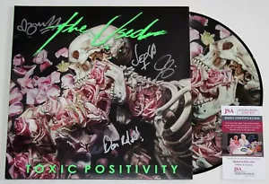 THE USED BAND SIGNED TOXIC POSITIVITY LP VINYL RECORD ALBUM AUTOGRAPHED +JSA COA - Picture 1 of 3