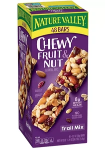 Nature Valley Fruit & Nut Chewy Granola Bar, Trail Mix, 1.2 oz, 48 Count USA - Picture 1 of 2