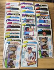 Huge 1980 Topps Baseball Card Lot (34 Cards) Good Shape HOF All Stars Look 