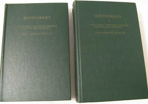 2 Bände Marcus Jastrow Aramäisch Hebräisch Englisch Bibel Tora Mischna Talmud Wörterbuch - Bild 1 von 10