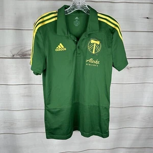 Portland Timbers Adidas MLS Polo Size Medium Green - Picture 1 of 4