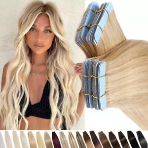 100 gramos Extensiones Adhesivas de Pelo Natural 100 % Remi - Imagen 1 de 10