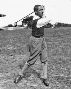 Legend Golfer WALTER HAGEN Glossy 8x10 Photo Swing Poster Golf Print - Picture 1 of 1