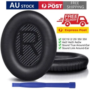 Bose QC25 Ear Pads Replacement Cushions for Bose Quiet Comfort 35 QC35 ii Black - Picture 1 of 12