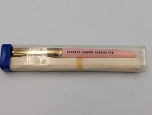 Vintage Penna marcatura lavanderia Coronet anni 60 metallo/plastica con istruzioni e conservazione  - Foto 1 di 5
