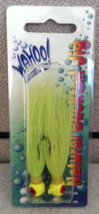 Wahoo Natural Bucktail Jig 1/4 oz. Chartreuse - Picture 1 of 1