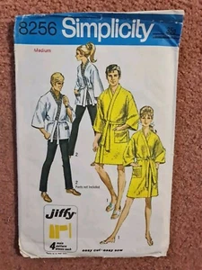 vintage unisex kimono dressing gown sewing pattern - Simplicity Jiffy - medium - Picture 1 of 2