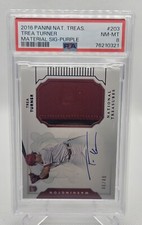 2016 Trea Turner Panini National Treasures Material Signature Purple /49 RPA 📈⚾