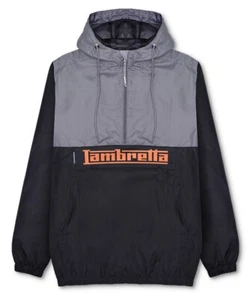 Lambretta Mens Black/Grey Overhead Scooter Jacket - Picture 1 of 8