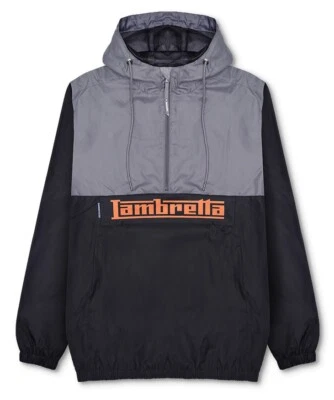 Lambretta Mens Black/Grey Overhead Scooter Jacket - Image 1 of 4