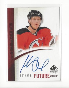 2010-11 SP Authentic #283 Mattias Tedenby RC Rookie AUTOGRAPH Devils /999 
