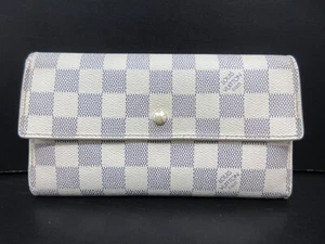 Authentic Louis Vuitton Damier Azur Portefeuille International N61732 109445 - Picture 1 of 16