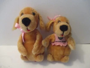 2 Diff Dakin Crocker Spaniel Dogs Plush Animal Toy National Bank Cocker 1981 Set - Picture 1 of 5