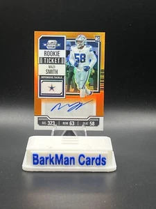 2023 Contenders Optic Mazi Smith Rookie Ticket Orange Prizm Auto /50 Cowboys - Picture 1 of 2