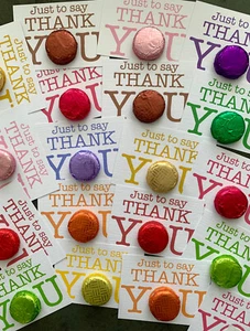 CHOCOLATE CARDS! 'Thank you' text themed cards with chocolates. Personalise! - Picture 1 of 8