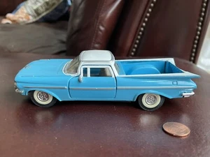 TOOTSIETOY 1959 CHEVROLET EL CAMINO DIE CAST CAR AQUA TURQUOISE BLUE 1:32 - Bild 1 von 10