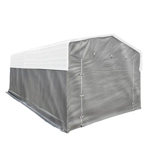 ALEKO Waterproof PE Fabric Sidewall Kit for ALEKO 12 x 25 ft Black Metal Carport - Picture 1 of 11