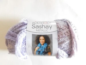 Red Heart Boutique Sashay Metallic Yarn 1 Skein  Lilac Lot 391 3.5oz - Picture 1 of 3