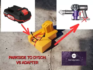 Dyson V6 to Parkside X-20V Battery Adapter - Picture 1 of 3