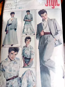 Vintage Sewing Pattern Style 4541 - Jacket,Skirt, Pants, 1974 Sz 8 - 10 CUT - Picture 1 of 6