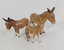 3 Beswick Donkeys, Collectable Animal Figures