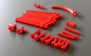 Piezas LEGO: 25x Bar, varios, rojo (del modelo 10341) - Imagen 1 de 1