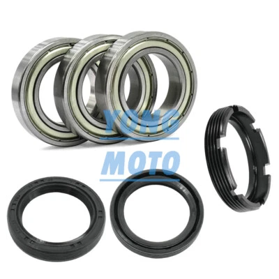 Rear Wheel Bearing Retainer Seals Kit Set For Honda CRF450R CRF450X 2002-2016 - Image 1 of 4