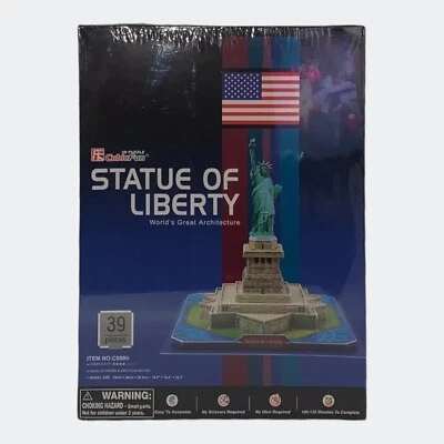 Statue of Liberty 3D Model Jigsaw Puzzle 39 Piece - New York USA [C080H] - New - Image 1 of 4
