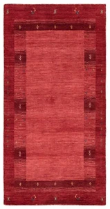 Handloom Handgewebter Orientteppich 140x70 cm-Top Zustand,Modern,Carpet,rug,rot - Picture 1 of 11