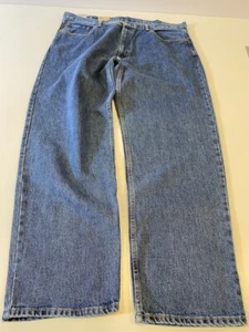 Pantalones de mezclilla azules 100 % algodón calce relajado azul 42x32 Levi's 550 para hombre nuevos con etiquetas - Imagen 1 de 9