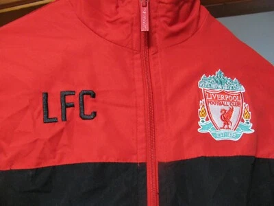 LIVERPOOL FOOTBALL CLUB YOUTH SIZE 12  RED  JACKET  WITH LFC AND LIVERPOOL PATCH - Image 1 of 4