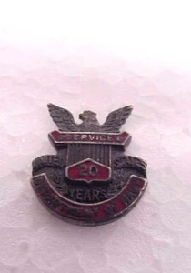 US Department of the Navy 20 Year Service Pin HLP Sterling Silver - Picture 1 of 4