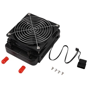 2X(120mm 10 Pipe Water Cooling CPU Cooler Row Heat Exchanger Radiator with6458 - Afbeelding 1 van 3