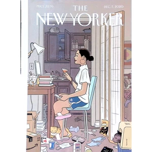 The New Yorker Magazine DEC 7 2020 Vials for Vaccines Homeless House Sitter - Picture 1 of 9