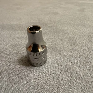 Snap-on Tools USA NEW 1/4" Drive 5mm Metric Shallow 12 POINT Chrome Socket TMMD5 - Bild 1 von 5