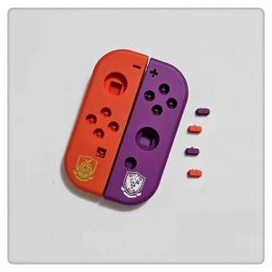 NINTENDO SWITCH NS JOY-CON CONTROLLER JC Orange and Purple  SPARE PARTS SHELL - Picture 1 of 2