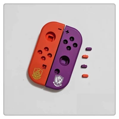 NINTENDO SWITCH NS JOY-CON CONTROLLER JC Orange and Purple  SPARE PARTS SHELL - Image 1 of 2
