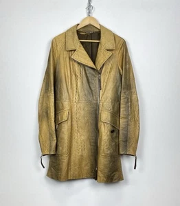 Abrigo Chaqueta De Colección Gianfranco Ferre Caimán Cocodrilo Cuero Cremallera AvantGarde - Imagen 1 de 18
