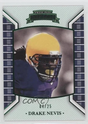 2011 Press Pass Legends Emerald /25 Drake Nevis #51 Rookie RC - Image 1 of 2
