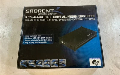 Sabrent 3.5" IDE Hard Drive External storage ECS-STU35K NS B7C - Image 1 of 4