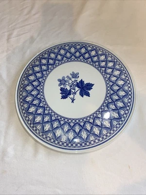 Spode Blue Room Collection Geranium 11.5 “ Cake Plate - Blue And White China - Image 1 of 4