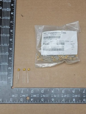 100 Pcs, NVR07K221SF NIC, 220V, ±10%, Through Hole Mount, Varistors - Image 1 of 3