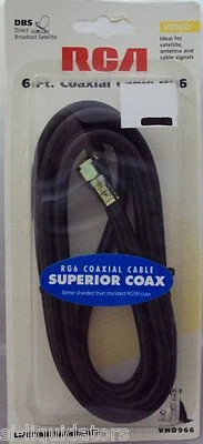 RCA (VHD966) 6 Ft. COAXIAL "VIDEO" CABLE, RG6 - Image 1 of 3